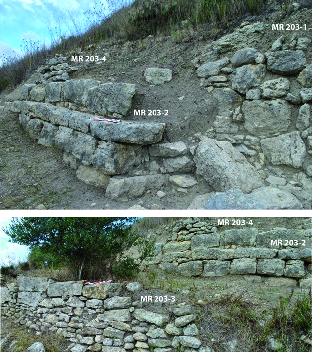 Le rempart méridional d'Ensérune (Hérault). Deuxième âge du Fer.